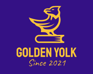 Golden Book Bird  logo design