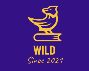 Book - Golden Book Bird logo design