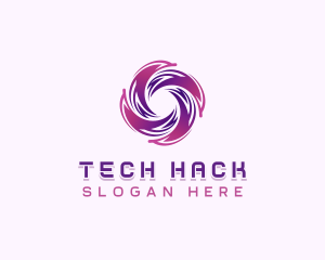 Tech AI Cyberspace logo design