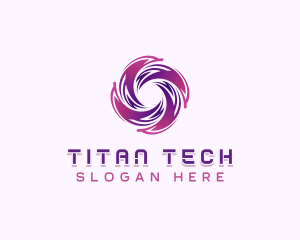 Tech AI Cyberspace logo design