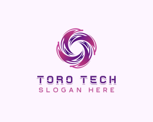 Tech AI Cyberspace logo design