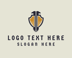 Soldier - Eagle Shield Crest logo design