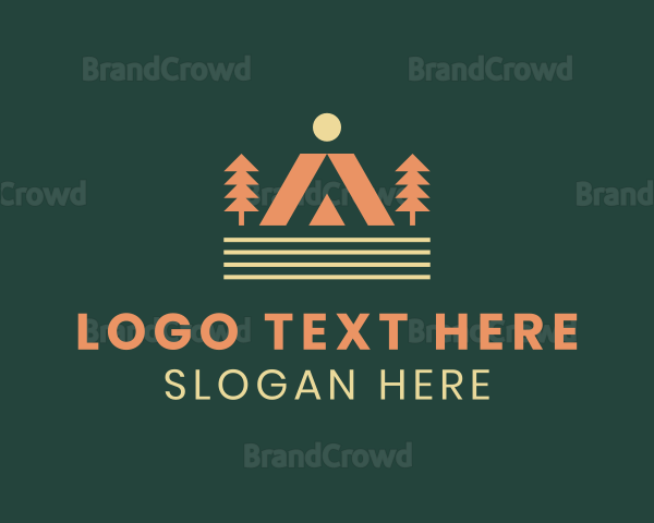 Camping Outdoor Tent Logo