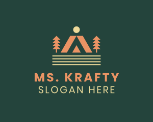 Camping Outdoor Tent Logo