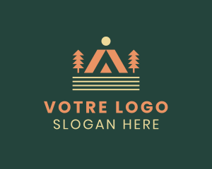 Camping Outdoor Tent Logo