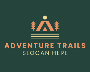 Camping Outdoor Tent logo design