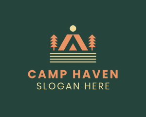 Tent - Camping Outdoor Tent logo design