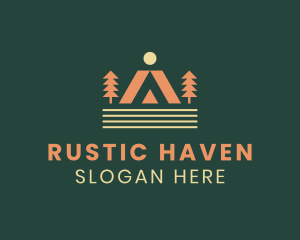 Camping Outdoor Tent logo design