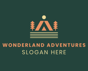 Camping Outdoor Tent logo design