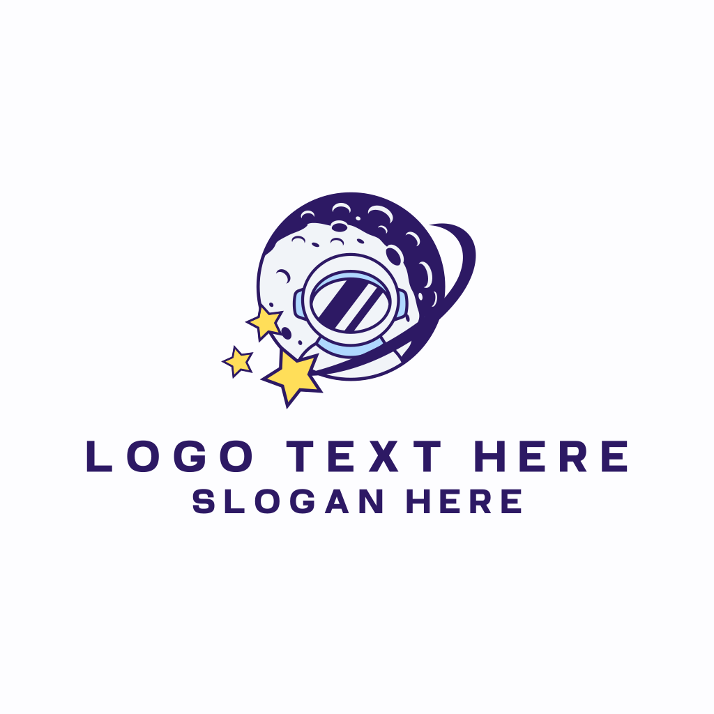 Star Moon Astronaut Logo | BrandCrowd Logo Maker