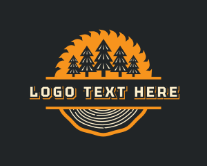 Lumberjack Forest Saw Logo