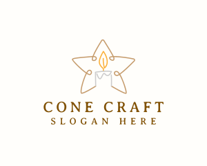 Star Candle Decor logo design