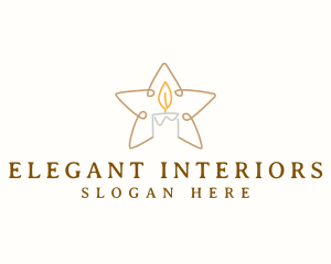 Star Candle Decor logo design