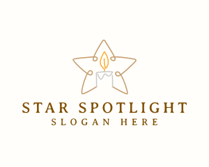 Star Candle Decor logo design