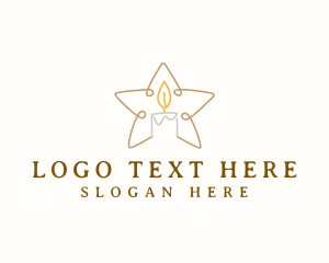 Relaxing - Star Candle Decor logo design