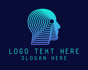 Learning Center - Cyber Human Intelligence logo design