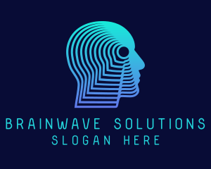 Neuroscience - Cyber Human Intelligence logo design