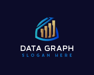 Graph Chart Statistics logo design