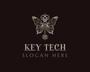 Key Butterfly Wings logo design