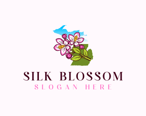 Michigan Apple Blossom logo design