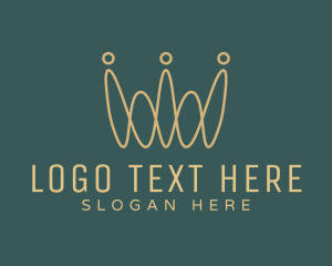 Abstract Gold Crown  Logo