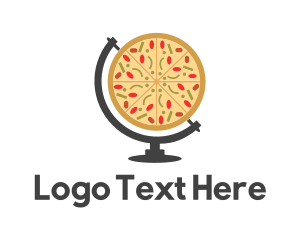 Global - International Italian Pizza Atlas logo design
