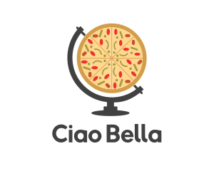 International Italian Pizza Atlas logo design