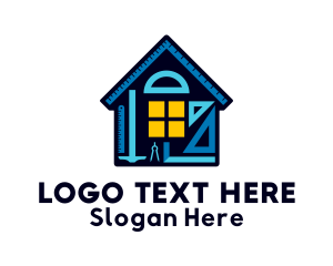House Paint - Housing Construction Tools logo design