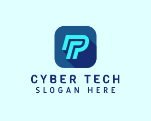 Cyber - Cyber Software Letter P logo design