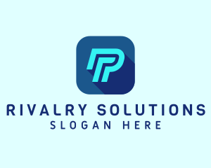 Cyber Software Letter P logo design