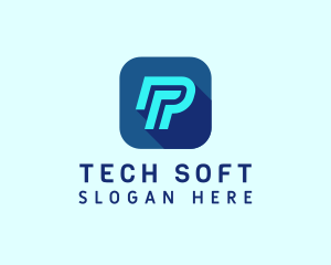 Software - Cyber Software Letter P logo design
