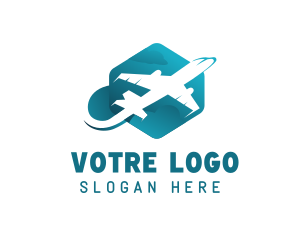 Flying Plane Airline Logo