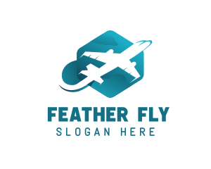 Flying Plane Airline logo design