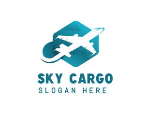 Flying Plane Airline logo design