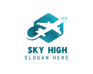 Fly - Flying Plane Airline logo design