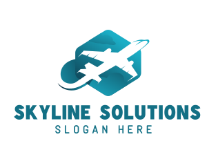 Flying Plane Airline logo design