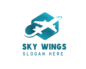 Airline - Flying Plane Airline logo design