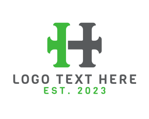 Letter H - Professional Cross Business logo design