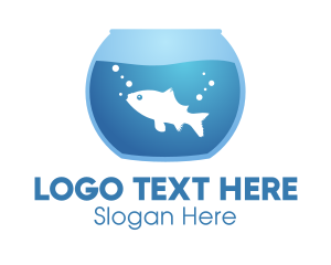 Blue - Blue Bubbly Fishbowl logo design