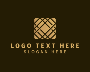 Parquet - Tile Flooring Pattern logo design