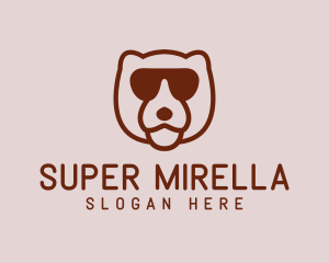 Zoo - Sunglasses Bear Head logo design