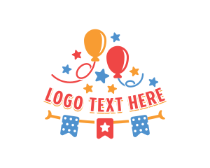 Balloon - Party Balloon Event logo design