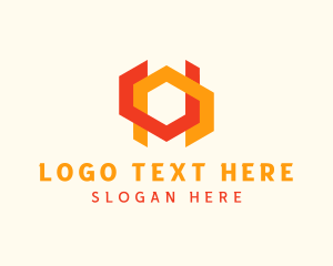 Multicolor - Geometric Digital Tech logo design