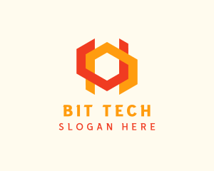 Geometric Digital Tech logo design