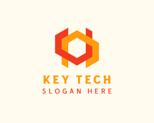 Geometric Digital Tech logo design