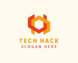 Geometric Digital Tech logo design