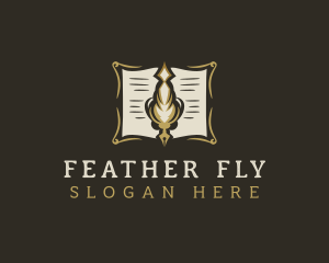 Feather Quill Paper logo design