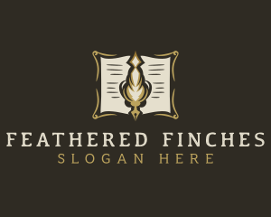 Feather Quill Paper logo design