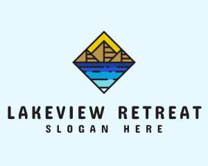 Lake - Lake Mountain Trip logo design