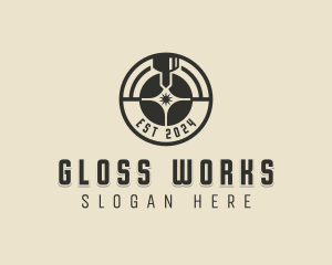 Laser Metalworks Machinery logo design